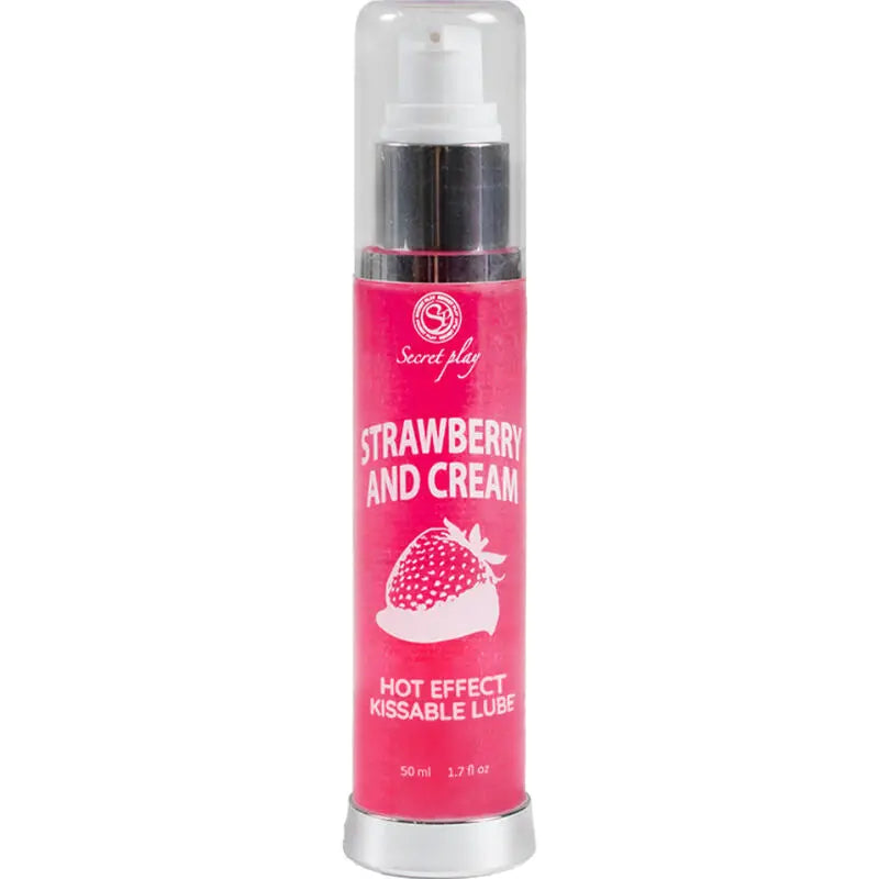 SECRETPLAY - LUBRICANTE 2-1 EFECTO CALOR FRESA&NATA 50 ML SECRETPLAY COSMETIC