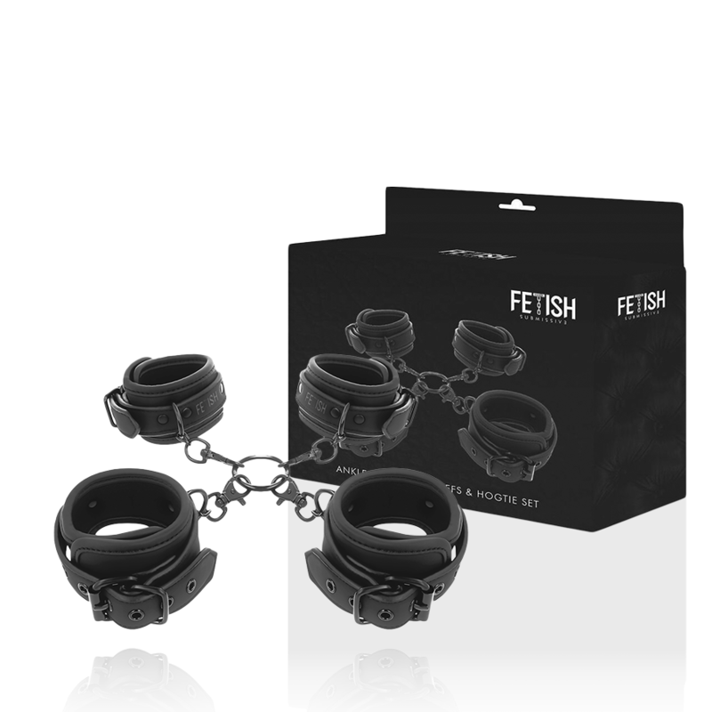 FETISH SUBMISSIVE - SET ESPOSAS MANOS Y TOBILLOS CON FORRO DE NOPRENO FETISH SUBMISSIVE BONDAGE