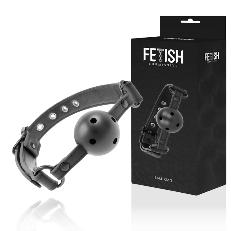 FETISH SUBMISSIVE - MORDAZA TRANSPIRABLE VEGANA FETISH SUBMISSIVE BONDAGE