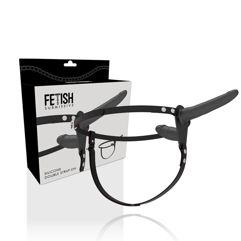 FETISH SUBMISSIVE HARNESS - DOBLE PENETRACIÓN NEGRO FETISH SUBMISSIVE HARNESS