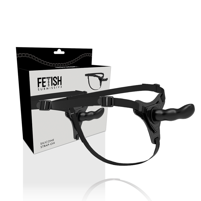FETISH SUBMISSIVE HARNESS - SILICONA NEGRO G-SPOT 16 CM FETISH SUBMISSIVE HARNESS