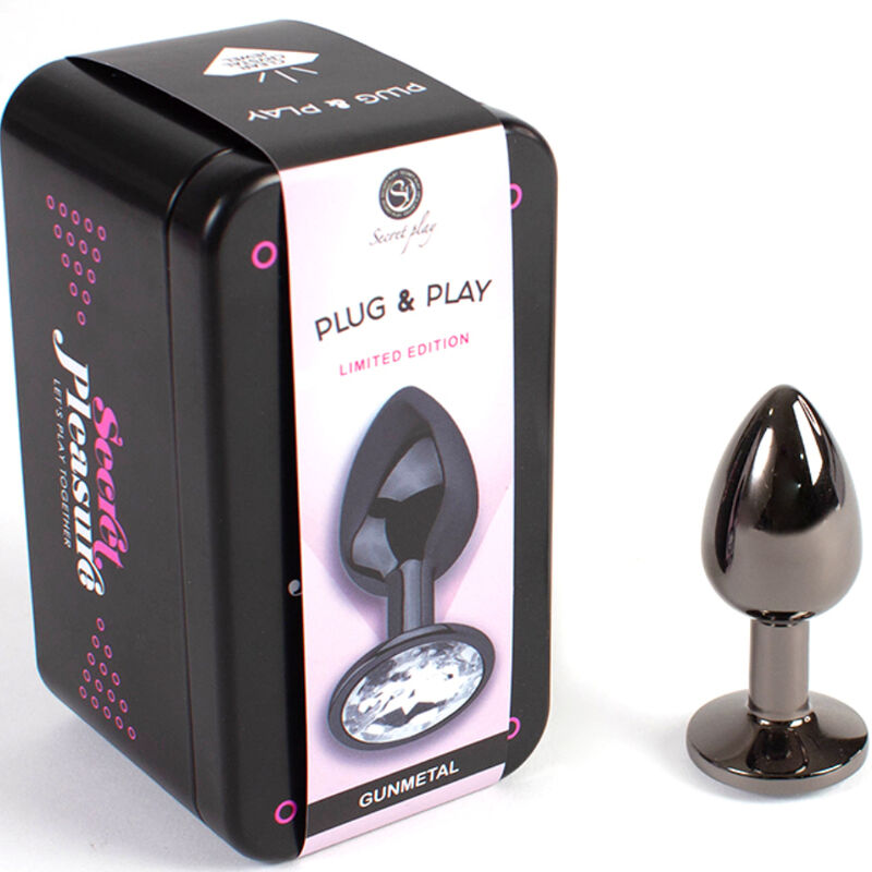 SECRETPLAY - GUNMETAL BUTT PLUG TALLA S 7 CM SECRETPLAY TOYS