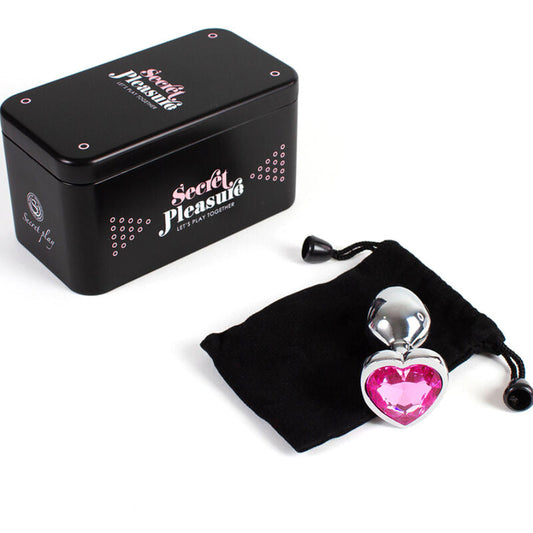 SECRETPLAY - METAL BUTT PLUG CORAZÓN FUCSIA TALLA S 7 CM SECRETPLAY TOYS