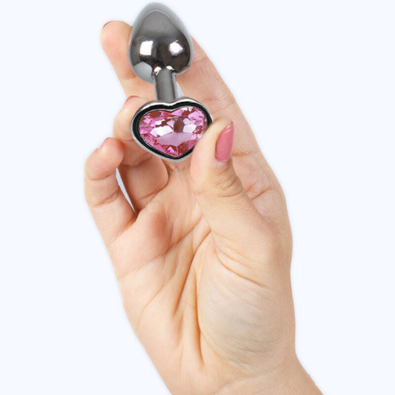 SECRETPLAY - METAL BUTT PLUG CORAZÓN FUCSIA TALLA S 7 CM SECRETPLAY TOYS