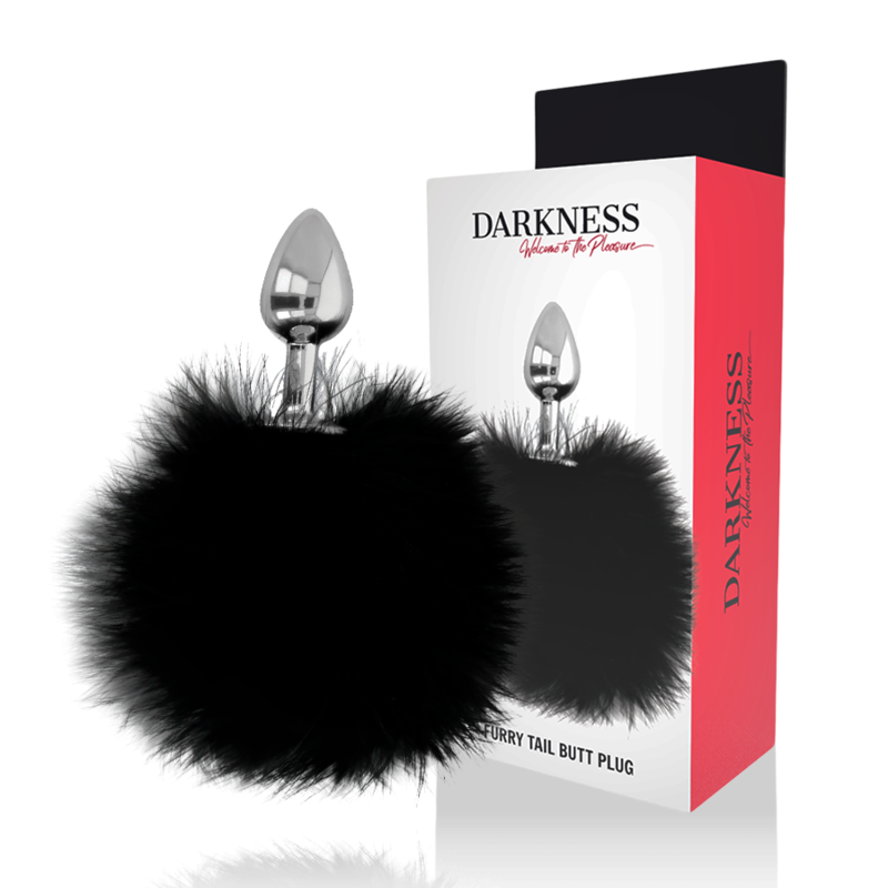 DARKNESS - EXTRA BUTTPLUG ANAL CON COLA NEGRO 7 CM DARKNESS ANAL