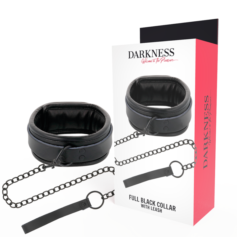 DARKNESS - COLLAR CON CADENA  NEGRO DARKNESS BONDAGE