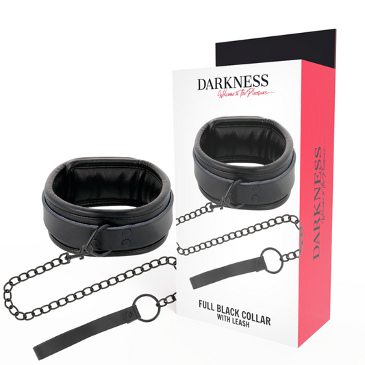 DARKNESS - COLLAR CON CADENA  NEGRO DARKNESS BONDAGE