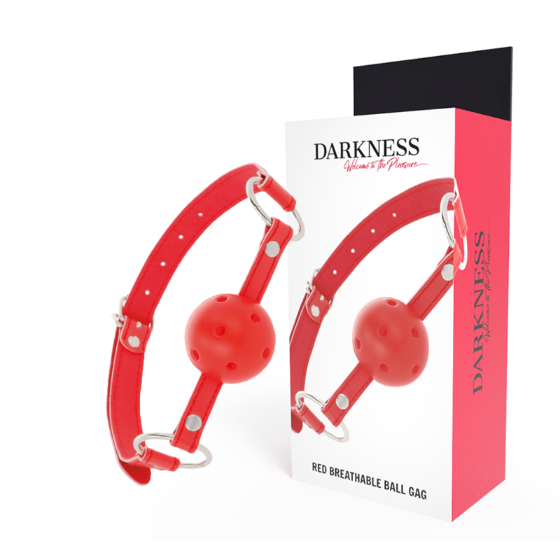 DARKNESS - MORDAZA TRANSPIRABLE ROJO DARKNESS BONDAGE