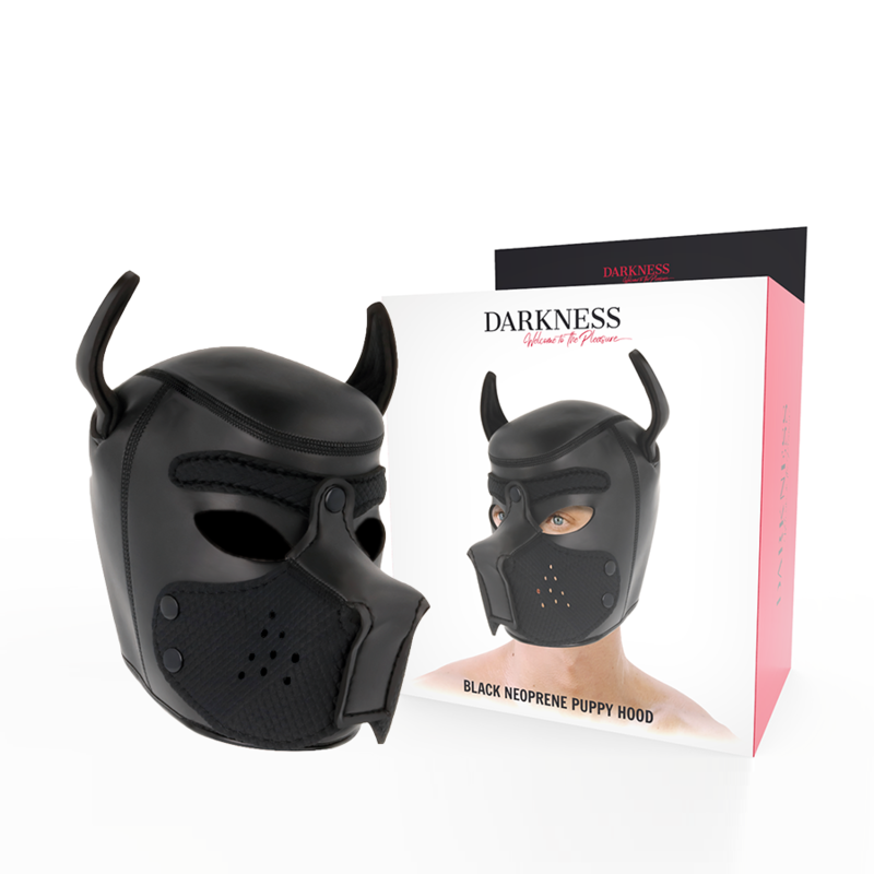 DARKNESS - MÁSCARA PERRO DE NEOPRENO CON HOCICO EXTRAÍBLE L DARKNESS BONDAGE