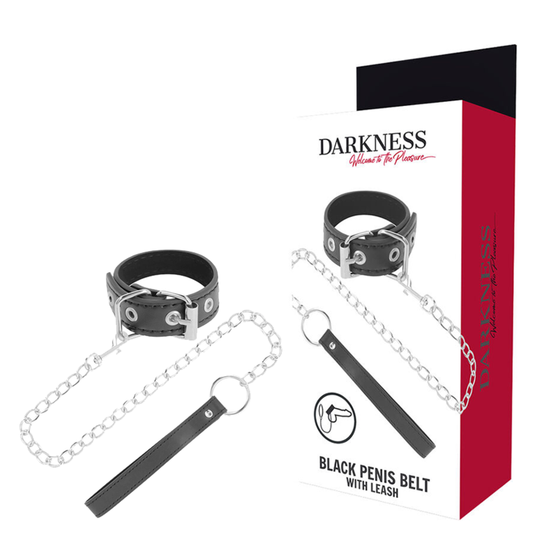 DARKNESS - ANILLA PENE CON CORREA DARKNESS BONDAGE