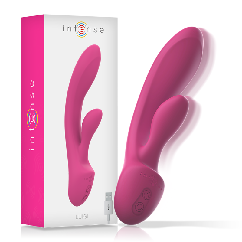 INTENSE - LUIGI VIBRADOR RABBIT SILICONA LIQUIDA ROSA INTENSE FUN