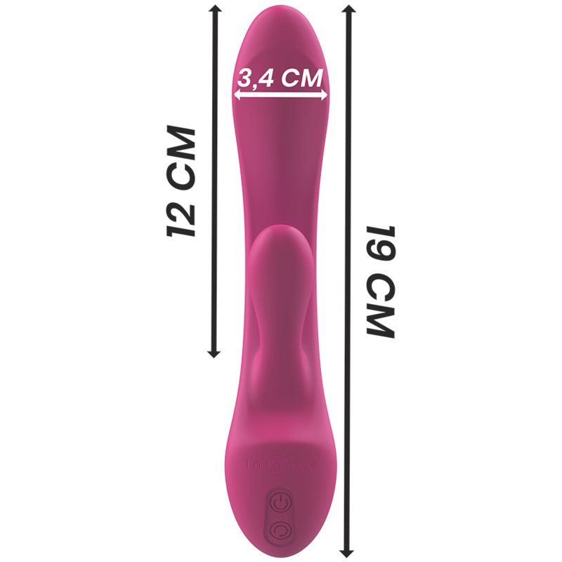 INTENSE - LUIGI VIBRADOR RABBIT SILICONA LIQUIDA ROSA INTENSE FUN