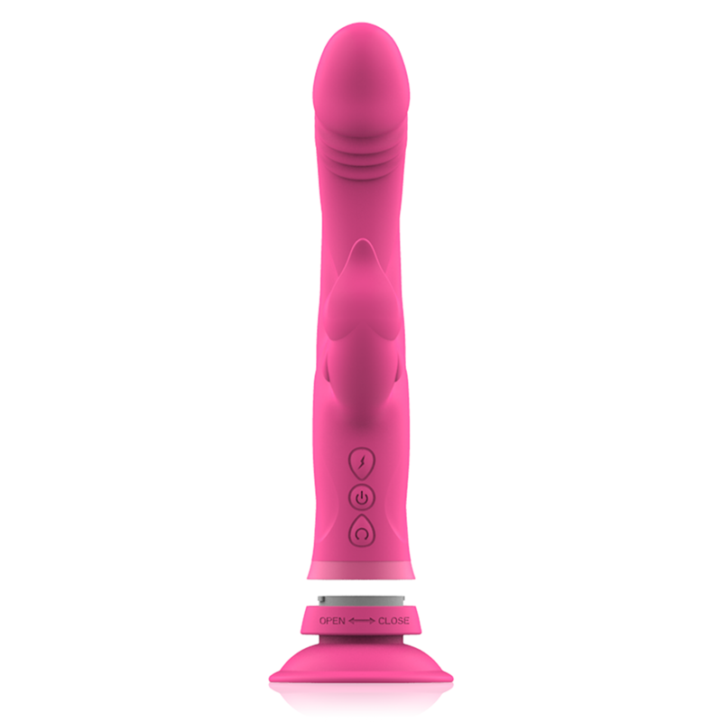 INTENSE - JULIO VIBRADOR RABBIT SILICONA ROSA INTENSE FUN