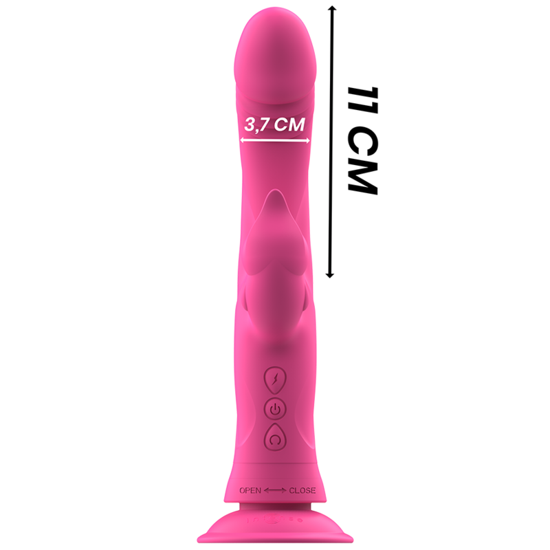 INTENSE - JULIO VIBRADOR RABBIT SILICONA ROSA INTENSE FUN
