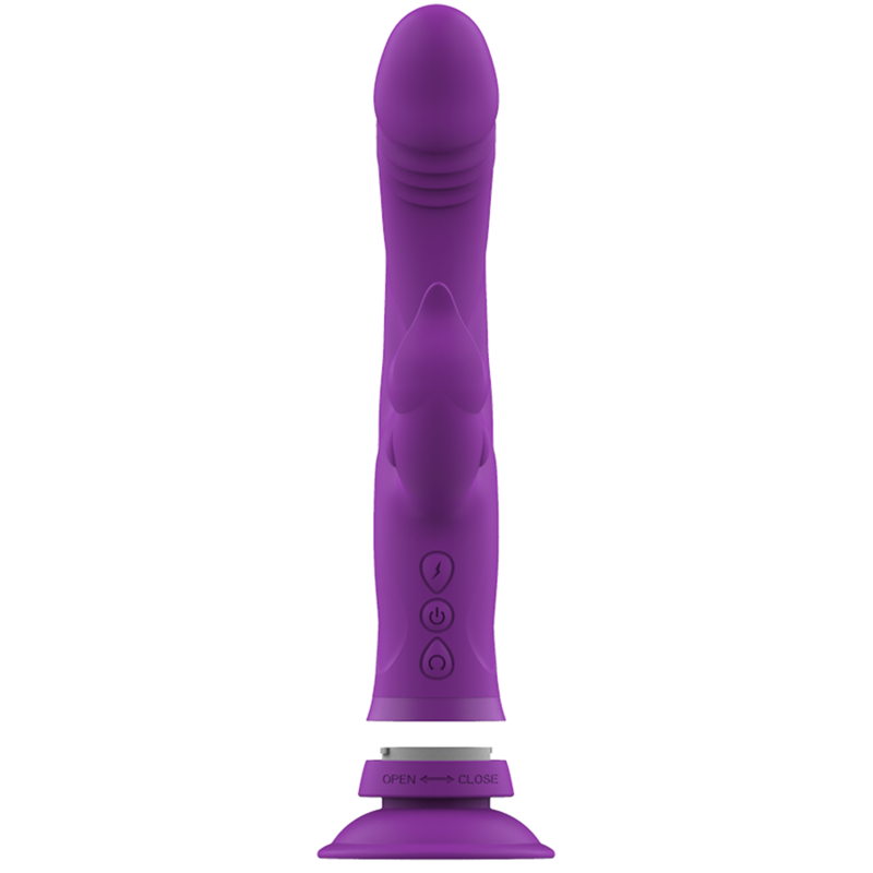 INTENSE - CASANOVA VIBRADOR RABBIT SILICONA TRIPLE MOTOR MORADO INTENSE FUN