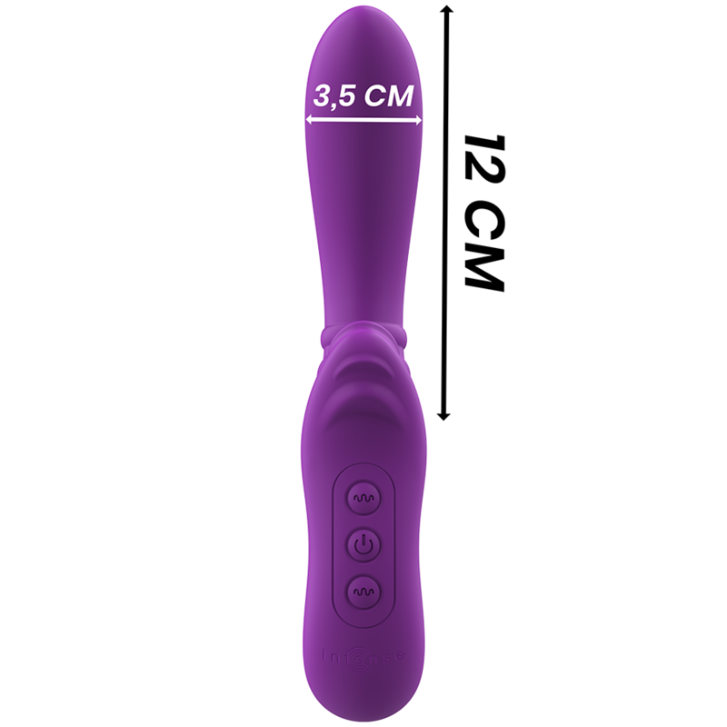 INTENSE - HARRY VIBRADOR FLEXIBLE CON LENGUA MORADO INTENSE FUN