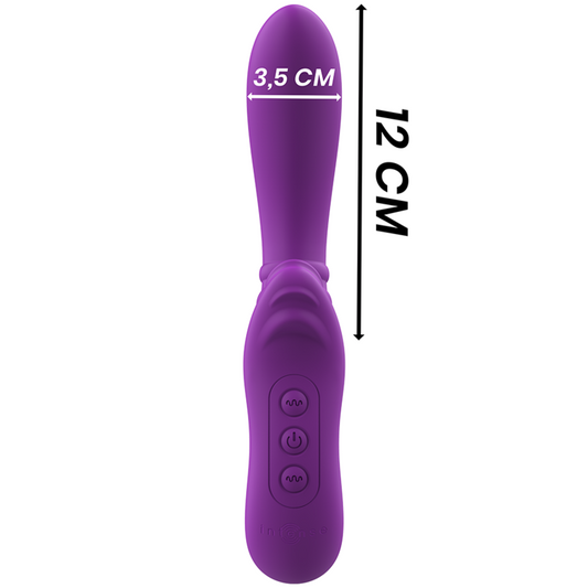 INTENSE - HARRY VIBRADOR FLEXIBLE CON LENGUA MORADO INTENSE FUN