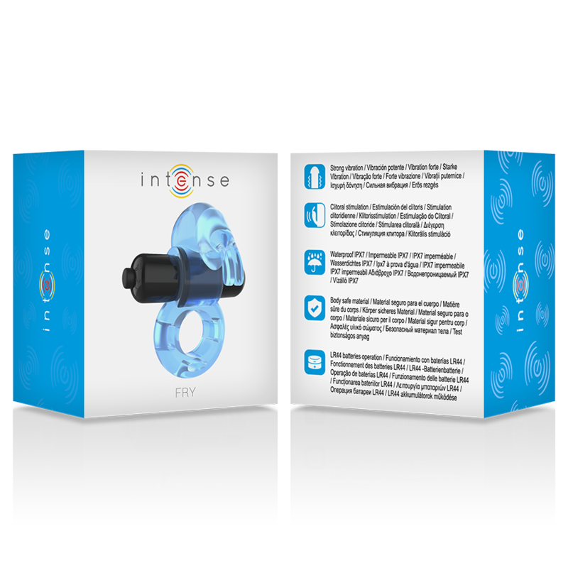 INTENSE - FRY ANILLO VIBRADOR AZUL INTENSE COUPLES TOYS