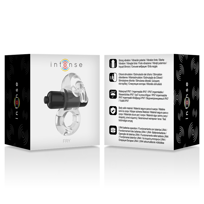 INTENSE - FRY ANILLO VIBRADOR TRANSPARENTE INTENSE COUPLES TOYS
