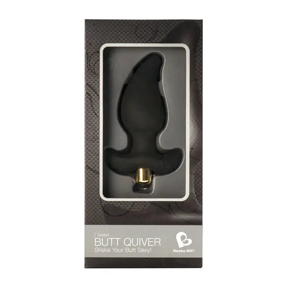 ROCKS-OFF - BUTT QUIVER ESTIMULADOR DEL PUNTO P 7 VELOCIDADES NEGRO ROCKS-OFF