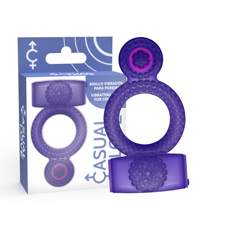 CASUAL LOVE - RING DOUBLE PLEASURE ANILLO LILA CASUAL LOVE