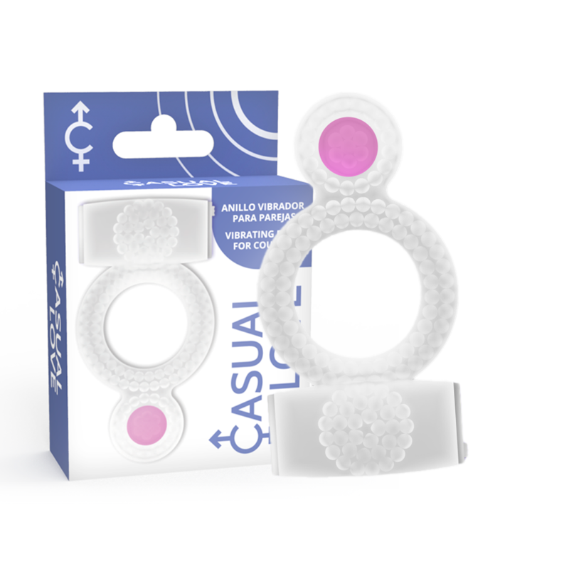 CASUAL LOVE - RING DOUBLE PLEASURE ANILLO TRANSPARENTE CASUAL LOVE