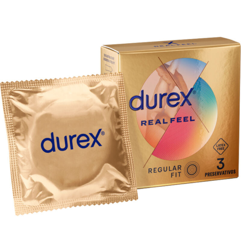 DUREX - REAL FEEL PRESERVATIVOS 3 UNIDADES DUREX CONDOMS