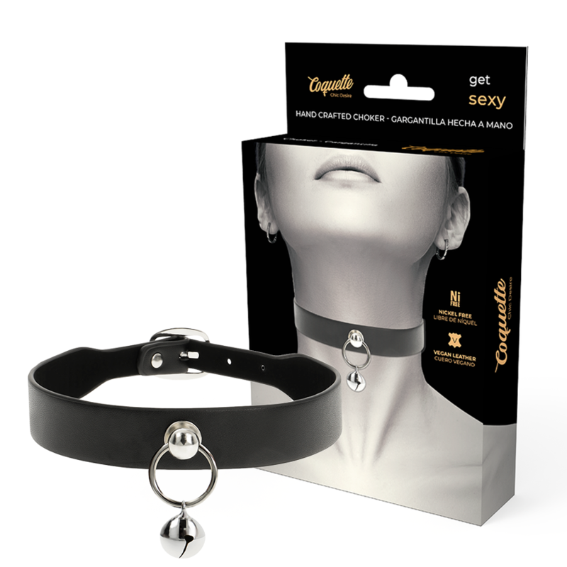 COQUETTE CHIC DESIRE - COLLAR CUERO VEGANO ACCESORIO WOMAN CASCABEL/ARO COQUETTE ACCESSORIES