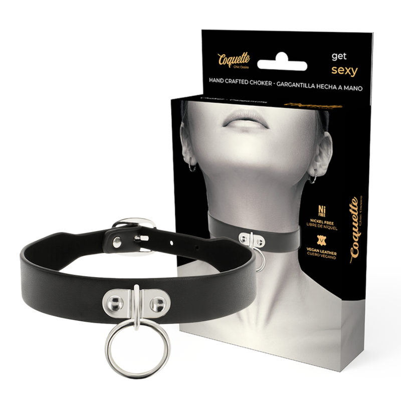 COQUETTE CHIC DESIRE - COLLAR CUERO VEGANO ACCESORIO WOMAN FETISH COQUETTE ACCESSORIES