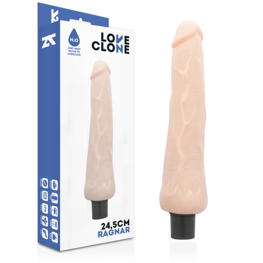 LOVECLONE - RAGNAR VIBRADOR REALISTICO  SELF LUBRICATION 24.5 CM -O- 3.5 CM LOVECLONE