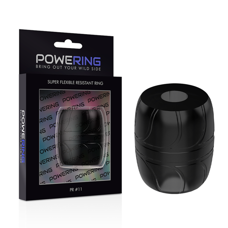 POWERING - SUPER FLEXIBLE Y RESISTENTE ANILLO PENE 5 CM PR11 NEGRO POWERING