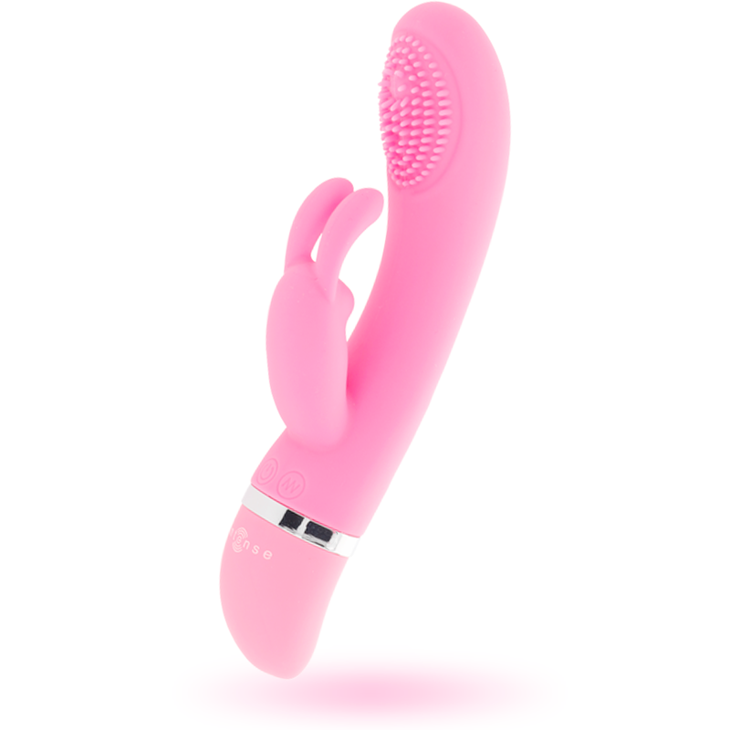 INTENSE - SUSY VIBRADOR OSCILANTE SILICON RABBIT ROSA INTENSE FUN