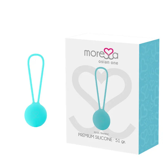 MORESSA - OSIAN ONE ENTRENAMIENTO SUELO PELVICO 51gr PREMIUM SILICONA TURQUESA MORESSA