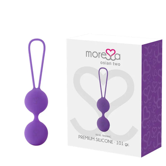 MORESSA - OSIAN TWO ENTRENAMIENTO SUELO PELVICO 101gr PREMIUM SILICONA LILA MORESSA