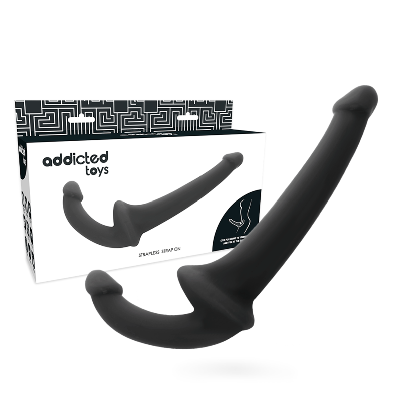 ADDICTED TOYS - DILDO CON ARNÉS SIN SUJECIÓN NEGRO ADDICTED TOYS