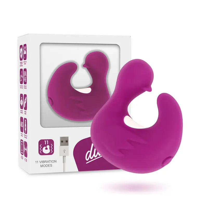COVERME - DEDAL PATO ESTIMULADOR DE SILICONA RECARGABLE  DUCKYMANIA COVERME
