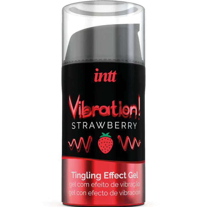 INTT - POTENTE ESTIMULANTE ÍNTIMO GEL VIBRADOR LIQUIDO FRESA 15 ML INTT UNISEX AROUSAL GEL
