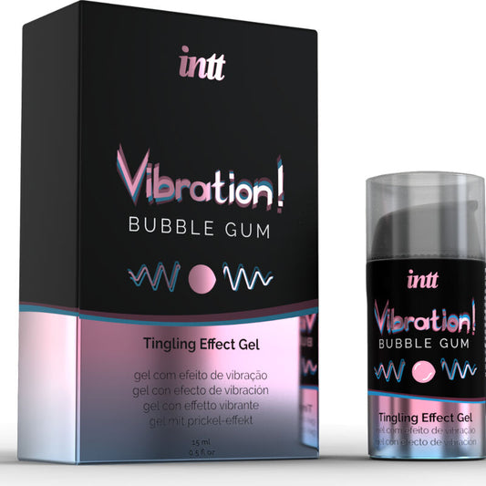 INTT - POTENTE ESTIMULANTE ÍNTIMO GEL VIBRADOR LIQUIDO CHICLE 15ML INTT UNISEX AROUSAL GEL
