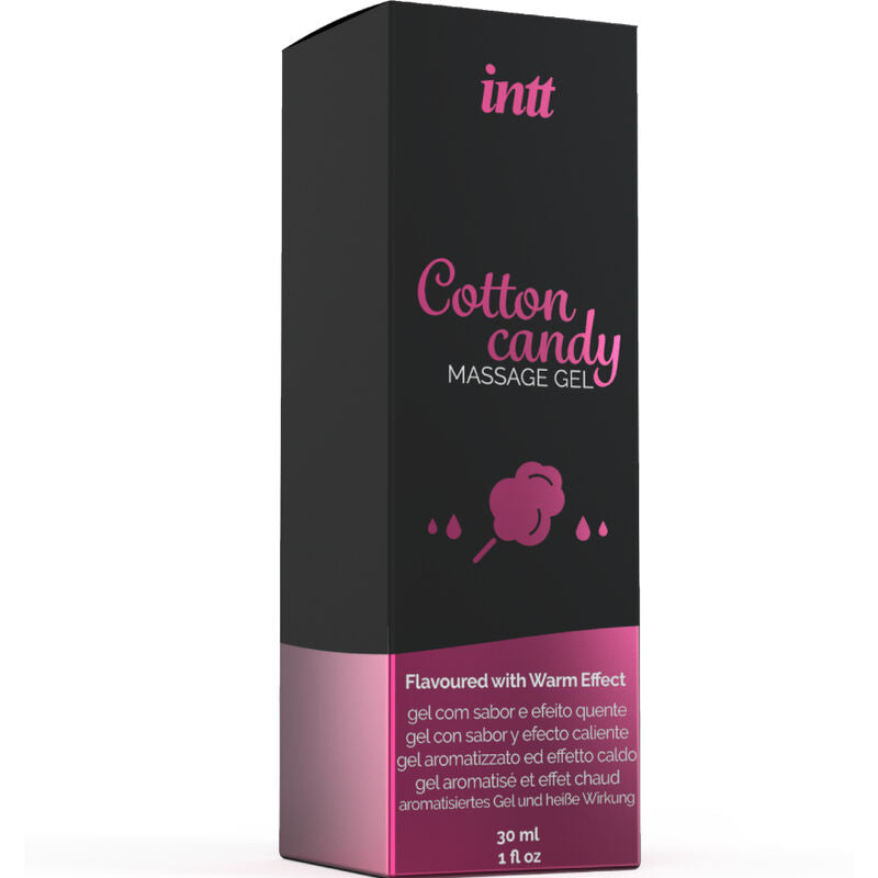 INTT MASSAGE & ORAL SEX - GEL DE MASAJE CON SABOR A ALGODÓN DE AZUCAR Y EFECTO CALOR INTT MASSAGE & ORAL SEX
