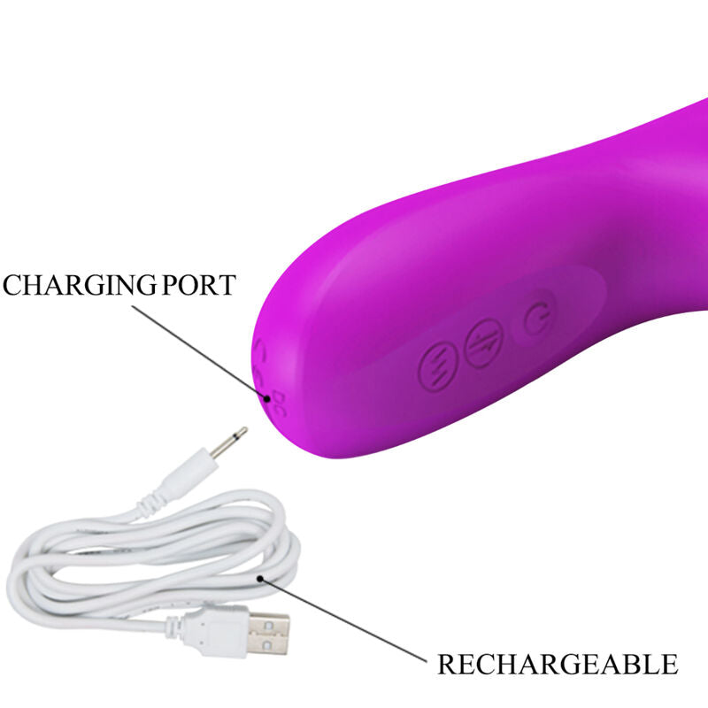 PRETTY LOVE - REESE VIBRADOR CON ROTACIÓN MORADO PRETTY LOVE