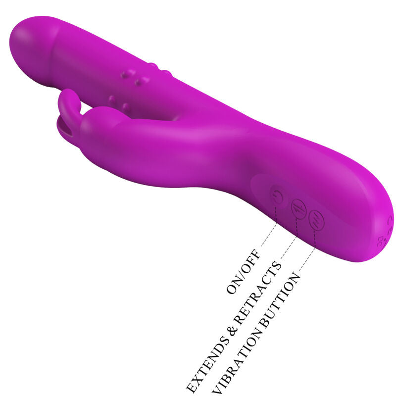 PRETTY LOVE - REESE VIBRADOR CON ROTACIÓN MORADO PRETTY LOVE
