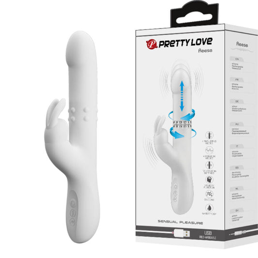 PRETTY LOVE - REESE VIBRADOR CON ROTACIÓN PLATEADO PRETTY LOVE