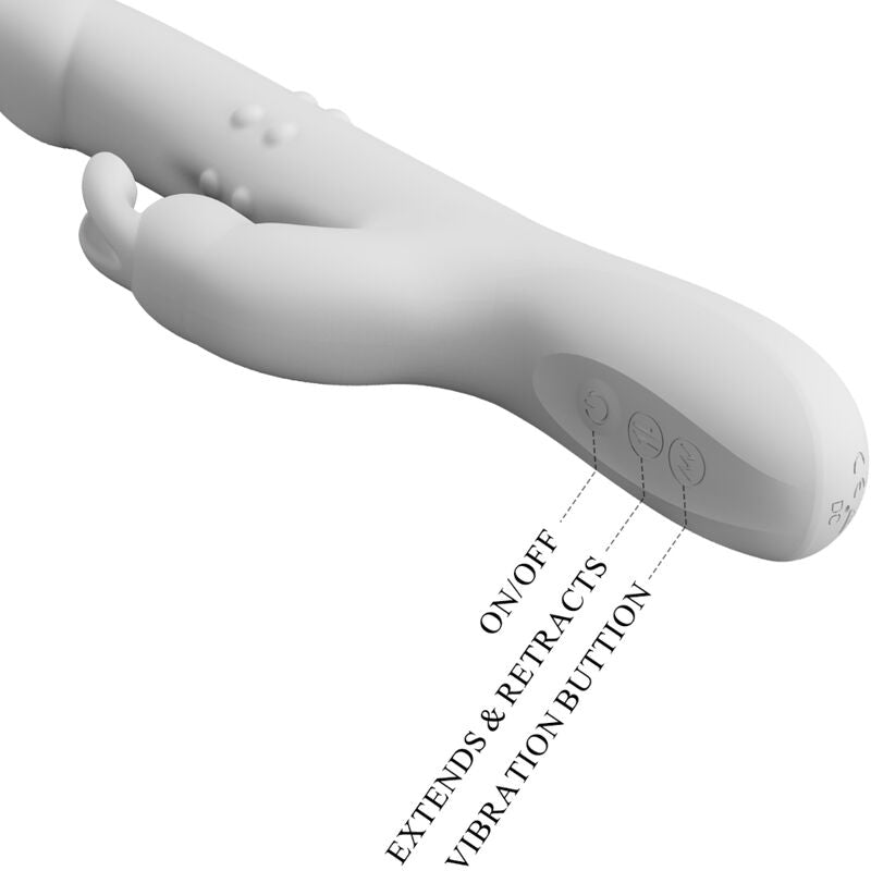 PRETTY LOVE - REESE VIBRADOR CON ROTACIÓN PLATEADO PRETTY LOVE