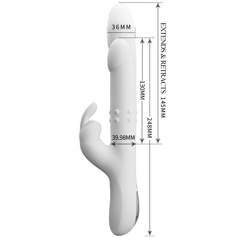 PRETTY LOVE - REESE VIBRADOR CON ROTACIÓN PLATEADO PRETTY LOVE