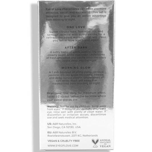 EYE OF LOVE - EOL PHR PERFUME 10 ML SET/3 - MORNING GLOW, ONE LOVE, AFTER DARK EYE OF LOVE