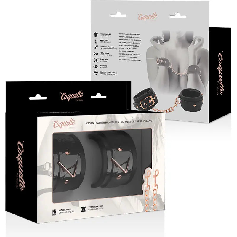 COQUETTE CHIC DESIRE - BLACK EDITION ESPOSAS PARA MANOS CON FORRO DE NEOPRENO COQUETTE FANTASY