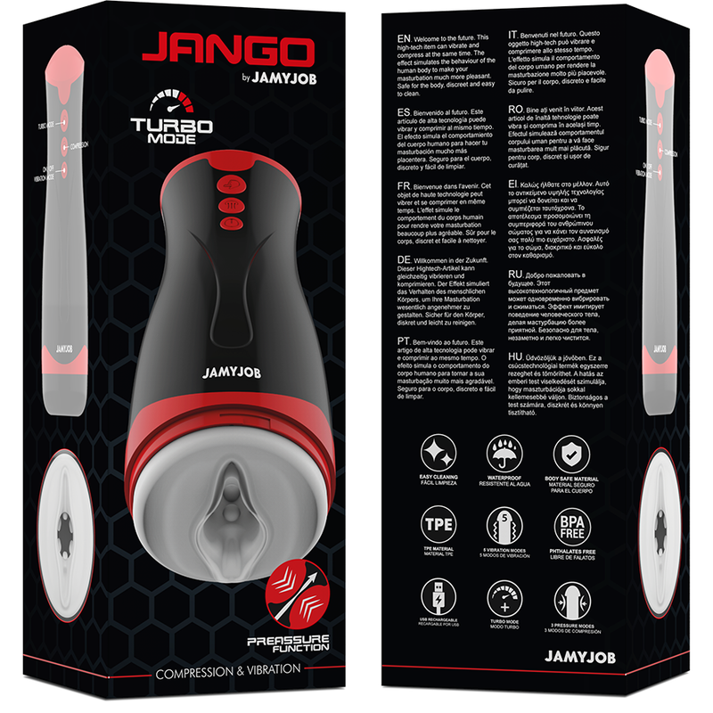 JAMYJOB - JANGO MASTURBADOR DE COMPRENSIÓN Y VIBRACIÓN JAMYJOB