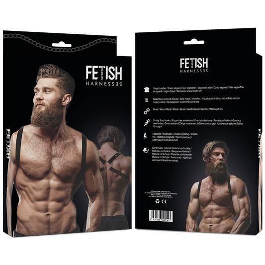 FETISH SUBMISSIVE ATTITUDE - ARNÉS ECOPIEL ESPALDA HOMBRE FETISH SUBMISSIVE ATTITUDE