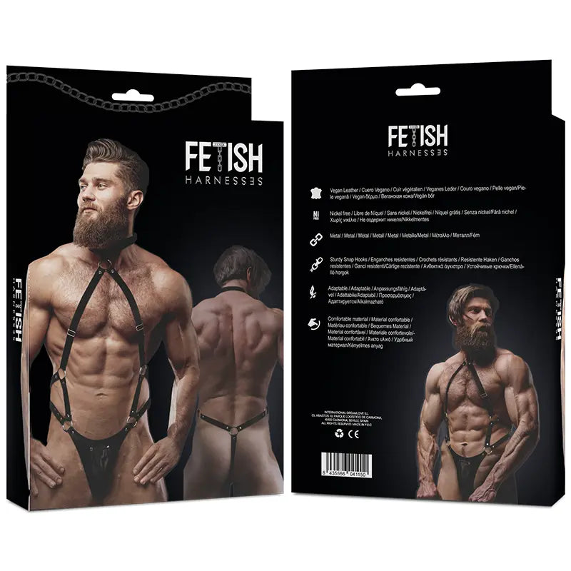 FETISH SUBMISSIVE ATTITUDE - ARNÉS ECOPIEL JOCK STRAP HOMBRE FETISH SUBMISSIVE ATTITUDE