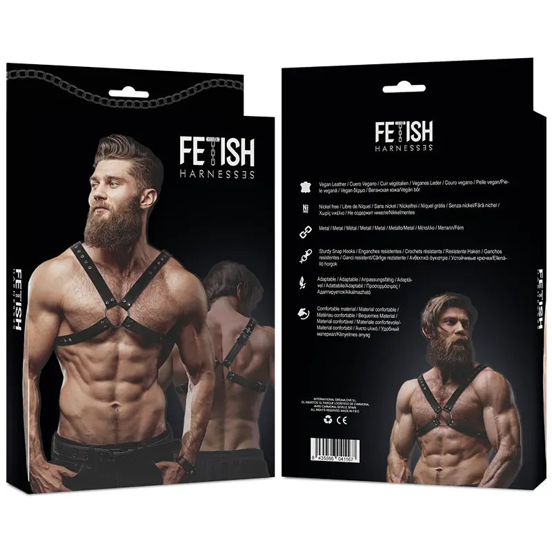 FETISH SUBMISSIVE ATTITUDE - ARNÉS ECOPIEL PECHO CRUZADO HOMBRE FETISH SUBMISSIVE ATTITUDE